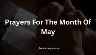 Prayers For The Month Of May