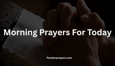 Morning Prayers For Today