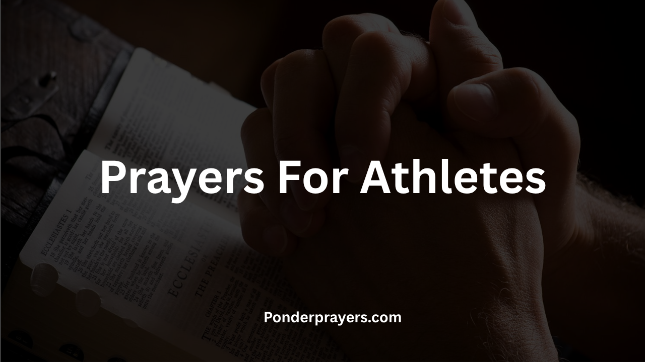 Prayers For Athletes
