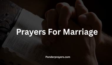 Prayers For Marriage