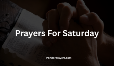 Prayers For Saturday
