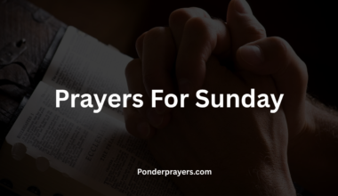 Prayers For Sunday