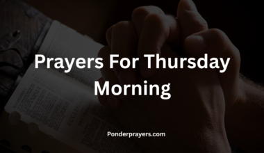 Prayers For Thursday Morning