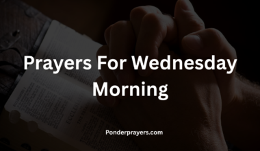 Prayers For Wednesday Morning