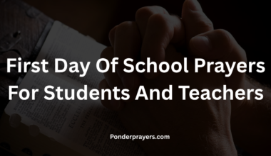 First Day Of School Prayers For Students And Teachers