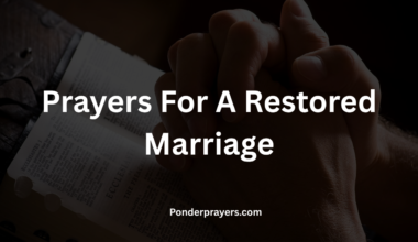 Prayers For A Restored Marriage