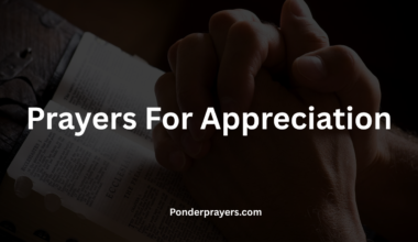 Prayers For Appreciation