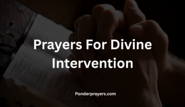 Prayers For Divine Intervention