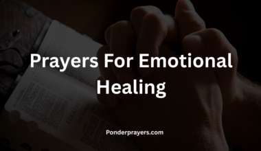 Prayers For Emotional Healing
