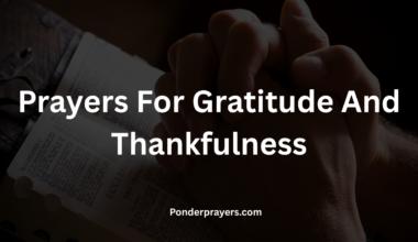 Prayers For Gratitude And Thankfulness