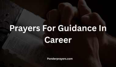 Prayers For Guidance In Career