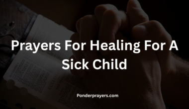 Prayers For Healing For A Sick Child