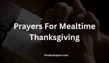 Prayers For Mealtime Thanksgiving