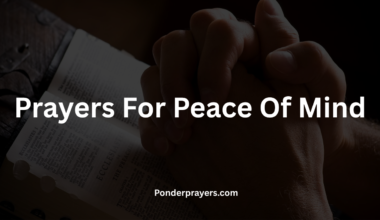 Prayers For Peace Of Mind