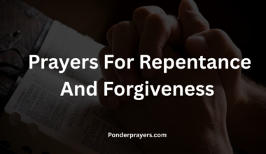 Prayers For Repentance And Forgiveness
