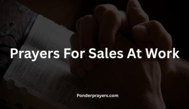 Prayers For Sales At Work