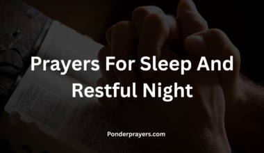 Prayers For Sleep And Restful Night