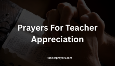 Prayers For Teacher Appreciation