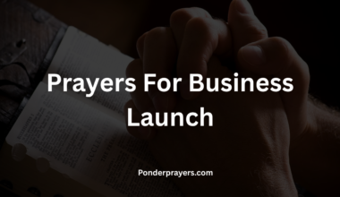 Prayers For Business Launch