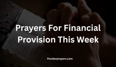 Prayers For Financial Provision This Week
