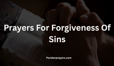 Prayers For Forgiveness Of Sins
