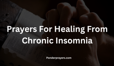 Prayers For Healing From Chronic Insomnia