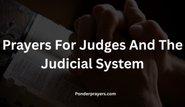 Prayers For Judges And The Judicial System