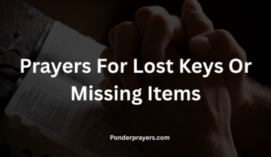 Prayers For Lost Keys Or Missing Items