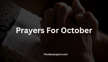 Prayers For October