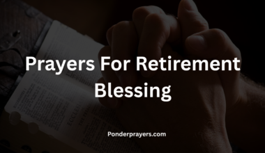 Prayers For Retirement Blessing
