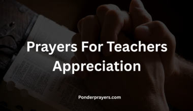 Prayers For Teachers Appreciation